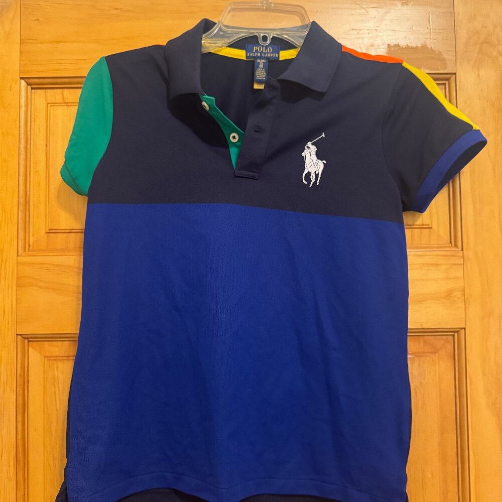 Polo Ralph Lauren Big Girls US Open Ball Crew Performance Polo Shirt